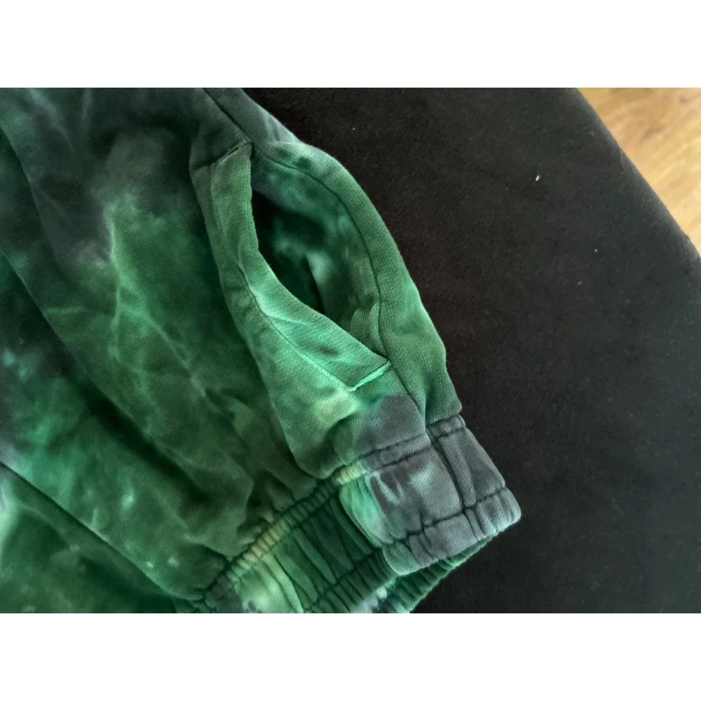 EUC Molo Adan Jogger & Hoodie Green Tie Dye Organic Cotton Set 110 US 5Y
